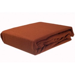 PRZEŚCIERADŁO FROTTE Z GUMĄ 140X200+20 CM JASNY BRĄZ