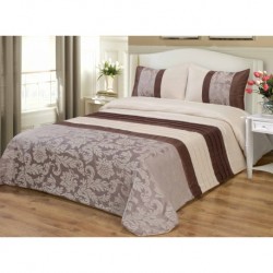 KOMPLET NARZUTA SATYNOWA 200X220 + 2X 40X40 74036 GREY