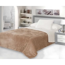 NARZUTA-KOC 160X200 CAPRI CIEMNY BEŻ-KREM