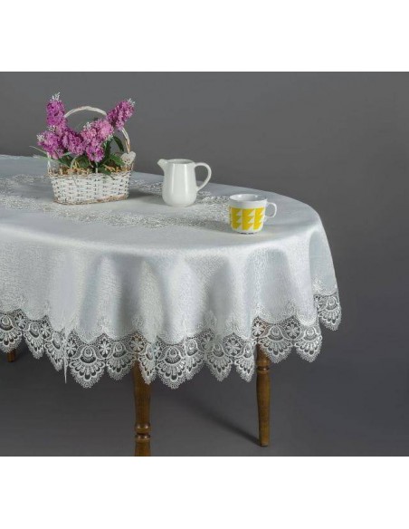 Obrus z gipiurą owalny model 088