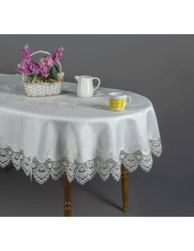 Obrus z gipiurą owalny model 088