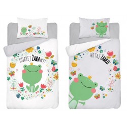 KOMPLET POŚCIELI DZIECIĘCEJ BAWEŁNA 100X135+40X60 NR 3675 B