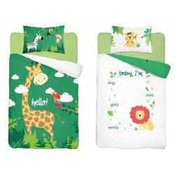 KOMPLET POŚCIELI DZIECIĘCEJ BAWEŁNA 100X135+40X60 NR 3945 A