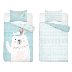 KOMPLET POŚCIELI DZIECIĘCEJ BAWEŁNA 100X135+40X60 NR 3960 A