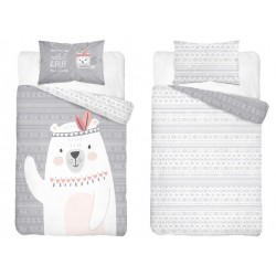 KOMPLET POŚCIELI DZIECIĘCEJ BAWEŁNA 100X135+40X60 NR 3960 B