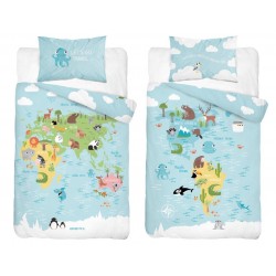 KOMPLET POŚCIELI DZIECIĘCEJ BAWEŁNA 100X135+40X60 NR 3961 A