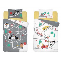 KOMPLET POŚCIELI DZIECIĘCEJ BAWEŁNA 100X135+40X60 NR 4280 B