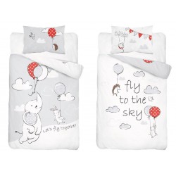 KOMPLET POŚCIELI DZIECIĘCEJ BAWEŁNIANEJ 100x135+40X60 NR...