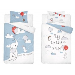 KOMPLET POŚCIELI DZIECIĘCEJ BAWEŁNIANEJ 100x135+40X60 NR...