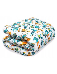 Kołdra dla Dziecka  Całoroczna Koparki Super Miękka z Polski