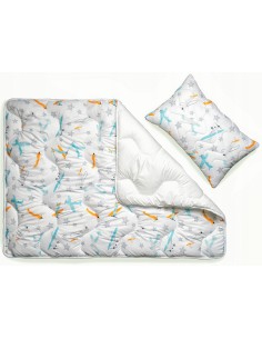 Kołdra i Poduszka dla Dziecka Dwa w Jednym Samoloty 2