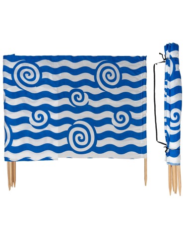 PARAWAN PLAŻOWY NIEBIESKI WIR - 6M