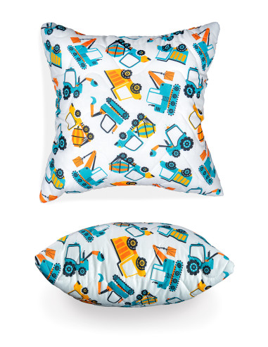 PODUSZKA DLA DZIECI KOPARKI 2W1-ANTYALERGICZNA