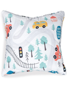 PODUSZKA DLA DZIECI 2W1 SAMOCHODY-ANTYALERGICZNA