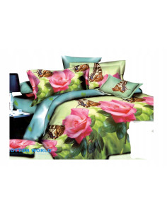 Pościel Mikrofibra 3D 200x220+2x70x80-Certyfikat Wysoka...