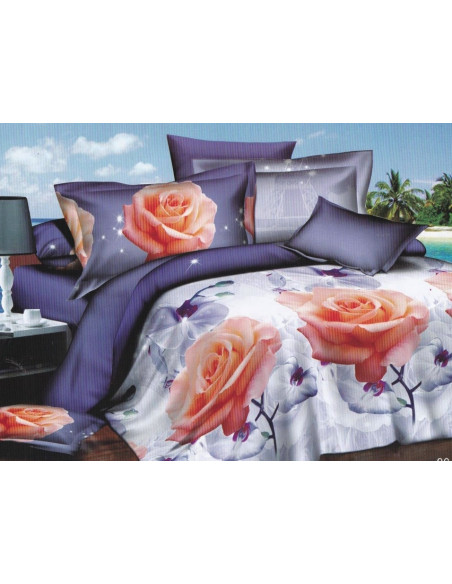 Pościel Mikrofibra 3D 200x220+2x70x80-Certyfikat Wysoka Jakość