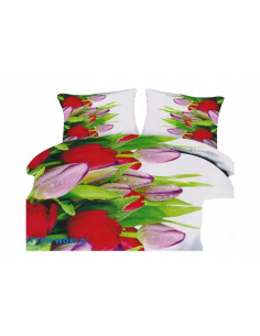 Pościel Mikrofibra 3D 200x220+2x70x80-Certyfikat Wysoka...