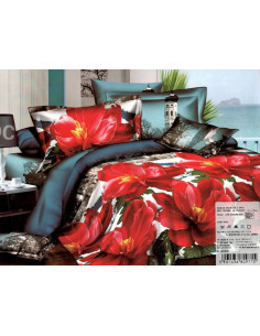 Pościel Mikrofibra 3D 200x220+2x70x80-Certyfikat Wysoka... 2