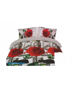 Pościel Mikrofibra 3D 200x220+2x70x80-Certyfikat Wysoka...