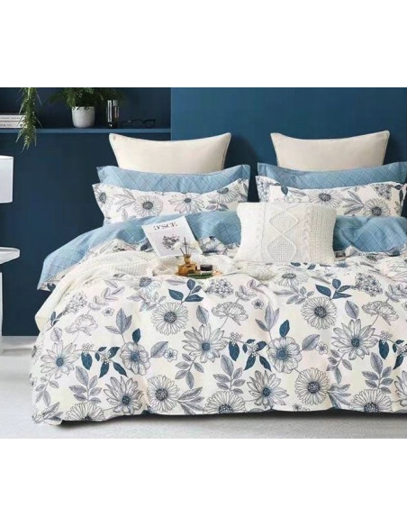 Pościel PARIS 200X220+2X 70X80+Prześcieradło-100% BAWEŁNA-PREMIUM