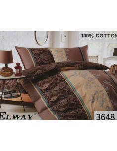 KOMPLET POSĆIELI ELWAY 160X200+70x80CM SATYNA-BAWEŁNA... 2