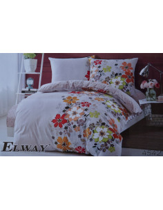 KOMPLET POSĆIELI ELWAY 160X200+70x80CM SATYNA-BAWEŁNA... 2