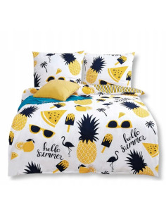 KOMPLET POSĆIELI ELWAY 160X200+70x80CM SATYNA-BAWEŁNA...