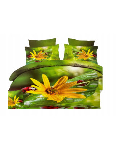 Pościel Mikrofibra 3D 200x220+2x70x80-Certyfikat Wysoka...