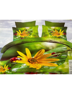 Pościel Mikrofibra 3D 200x220+2x70x80-Certyfikat Wysoka... 2