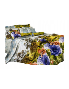 Pościel Mikrofibra 3D 200x220+2x70x80-Certyfikat Wysoka...