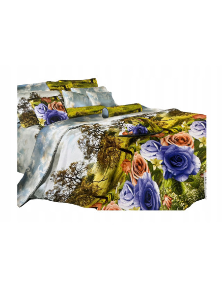 Pościel Mikrofibra 3D 200x220+2x70x80-Certyfikat Wysoka Jakość