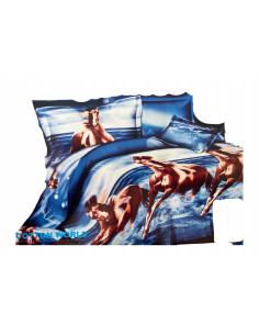 Pościel Mikrofibra 3D 200x220+2x70x80-Certyfikat Wysoka...