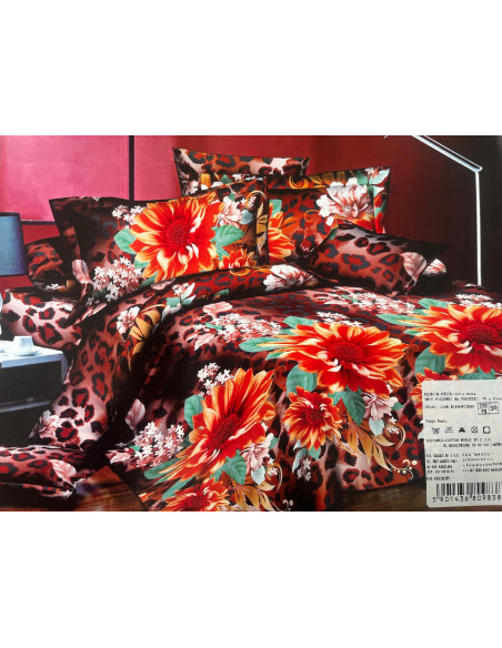 Pościel Mikrofibra 3D 200x220+2x70x80-Certyfikat Wysoka Jakość