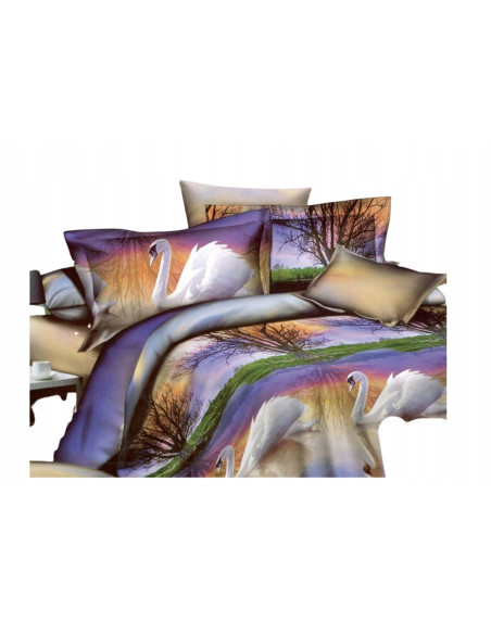 Pościel Mikrofibra 3D 200x220+2x70x80-Certyfikat Wysoka Jakość