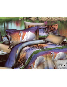 Pościel Mikrofibra 3D 200x220+2x70x80-Certyfikat Wysoka... 2