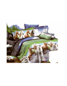 Pościel Mikrofibra 3D 200x220+2x70x80-Certyfikat Wysoka...