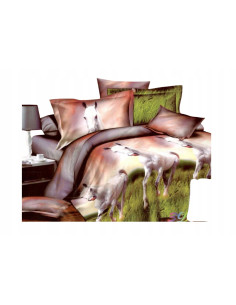 Pościel Mikrofibra 3D 200x220+2x70x80-Certyfikat Wysoka...