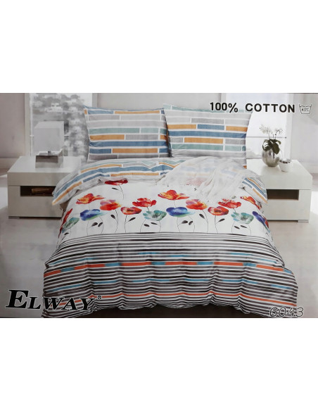 POŚCIEL ELWAY 200X220CM SATYNA-BAWEŁNA 100%-NAJWYŻSZA JAKOŚĆ