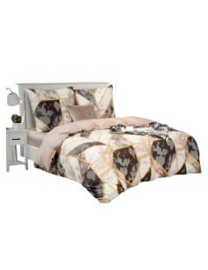 KOMPLET POSĆIELI ELWAY 200X220+70x80CM SATYNA-BAWEŁNA...