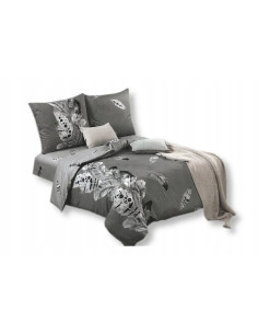 KOMPLET POSĆIELI ELWAY 140X200+70x80CM SATYNA-BAWEŁNA...