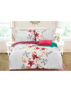 KOMPLET POSĆIELI ELWAY 140X200+70x80CM SATYNA-BAWEŁNA... 2