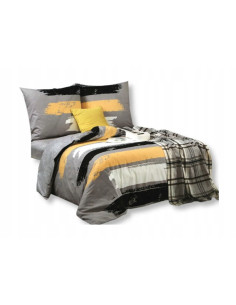 KOMPLET POSĆIELI ELWAY 140X200+70x80CM SATYNA-BAWEŁNA...
