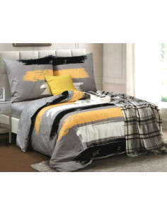 KOMPLET POSĆIELI ELWAY 140X200+70x80CM SATYNA-BAWEŁNA... 2