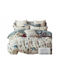 POŚCIEL DZIECIĘCA BAWEŁNA-SATYNOWA 160x200+POSZEWKI 70X80...