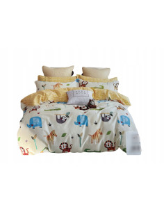 POŚCIEL DZIECIĘCA BAWEŁNA-SATYNOWA 160x200+POSZEWKI 70X80...