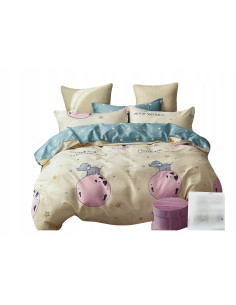 POŚCIEL DZIECIĘCA BAWEŁNA-SATYNOWA 160x200+POSZEWKI 70X80...