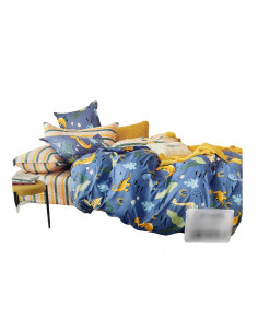 POŚCIEL DZIECIĘCA BAWEŁNA-SATYNOWA 160x200+POSZEWKI 70X80...