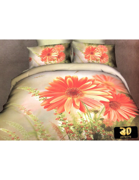 Pościel 3D 200X220+2x70x80 UNIKAT Bawełna-Satyna/Antyalergiczna