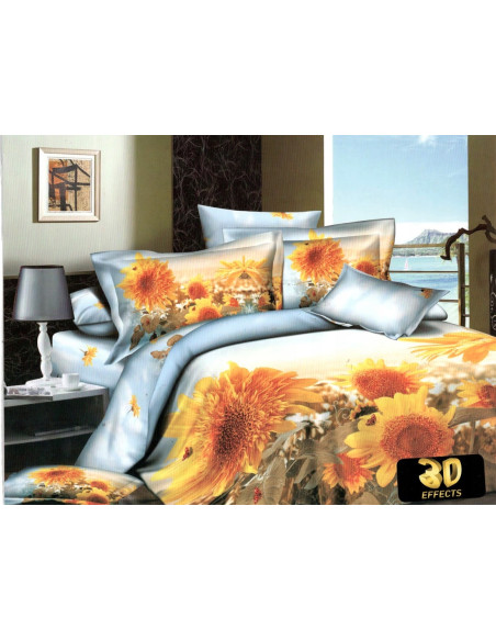 Pościel 3D 200X220+2x70x80 UNIKAT Bawełna-Satyna/Antyalergiczna