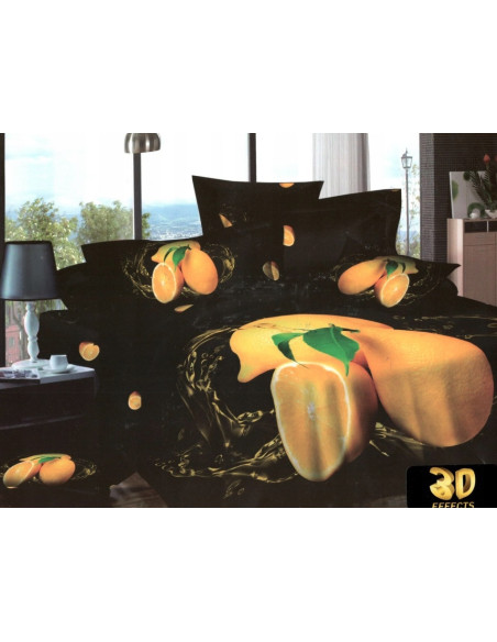 Pościel 3D 200X220+2x70x80 UNIKAT Bawełna-Satyna/Antyalergiczna